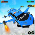 Flying Police Limo Car Transform Robot Games