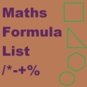 Maths Formula List