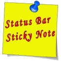 Status Bar Sticky Note