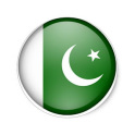 Pakistan Flagge mit Hymne.