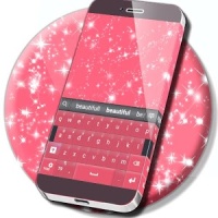 Pink Sparkle Keyboard Theme