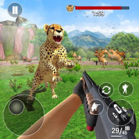lion chasse 3d