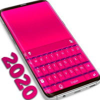 कीबोर्ड रंग गुलाबी थीम