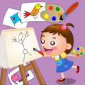 The little painter Drawing coloring Making shapes