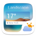 Landscape Weather Widget Theme