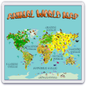 Animal World Map 6 -12 years