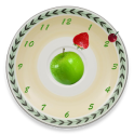 Clocks Living Fruits Wallpaper
