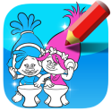Coloring book game for trolls