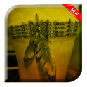 Feather Design Tattoo 3D