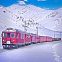 Euro train Drive Winter