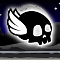Winged Skull In The Dark