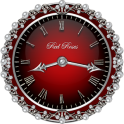 Red Roses Clock Widget