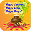 Sankranti, Pongal, Lohri Greetings and Stickers