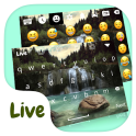 Waterfall Live Keyboard Theme