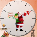 Christmas Santa clock widget