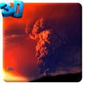 火山噴火のビデオLWP