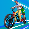 Carrera de bicicletas en 3D