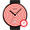 Red Pattern watchface by Pluto