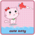 Cute Kitty Cartoon Pink Theme