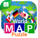 World Map Puzzle 168 Countries