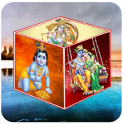 3D Cube Krishna Live Wallpaper