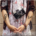 A2Z Latter Heart Tattoo