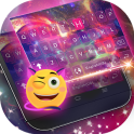 Dreamer Galaxy Emoji Keyboard Theme