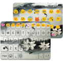 Ink Lotus Emoji Keyboard Theme