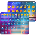 Rainbow Galaxy Emoji Keyboard