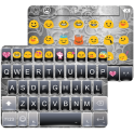 Gray Story Emoji Keyboard Skin