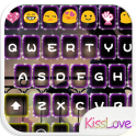 Kiss Love Emoji Keyboard Theme