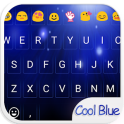 Cool Blue Love Emoji Keyboard