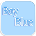 Boy Blue Emoji keyboard Theme