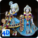 4D Radha Krishna Murti Darshan Live Wallpaper