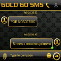 THEME FOR GO SMS BLACK GOLD
