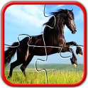 Horse Jigsaw Puzzles Brain Games for Kids FREE