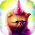 Birthday Cat : Cute Live wallpaper for Kids play