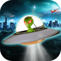 Alien Spaceship Avião Guerra