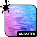 Water Waves Animated Keyboard + Live Wallpaper