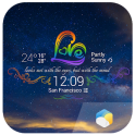 Rainbow Love theme widget