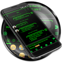 SMS Messages Neon Led Green Theme
