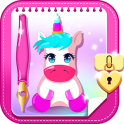 Unicorn Diary with Lock