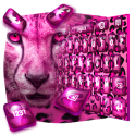 Pink Cheetah Drops Keyboard