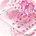 Pink Glitter Diamond Bowknot Theme
