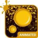 Gold Rain Animated Keyboard