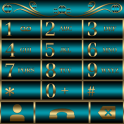 Abstract Turquoise Dialer theme