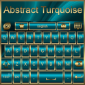 Abstract Turquoise Go Keyboard theme