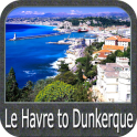Le Havre to Dunkerque GPS Map Navigator