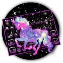 Night Galaxy Unicorn Keyboard Theme