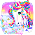 Tema Unicorn Shiny Rainbow